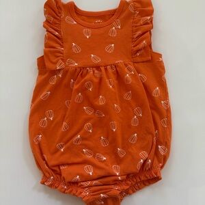 Cat & Jack Orange Pumpkin Print One Piece